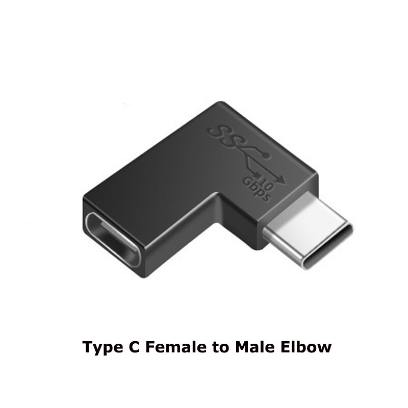 1 st 90 graders rät vinkel usb 3.1 typ c hane till hona usbc hona till hona hane till hane omvandlaradapter: Nr .5