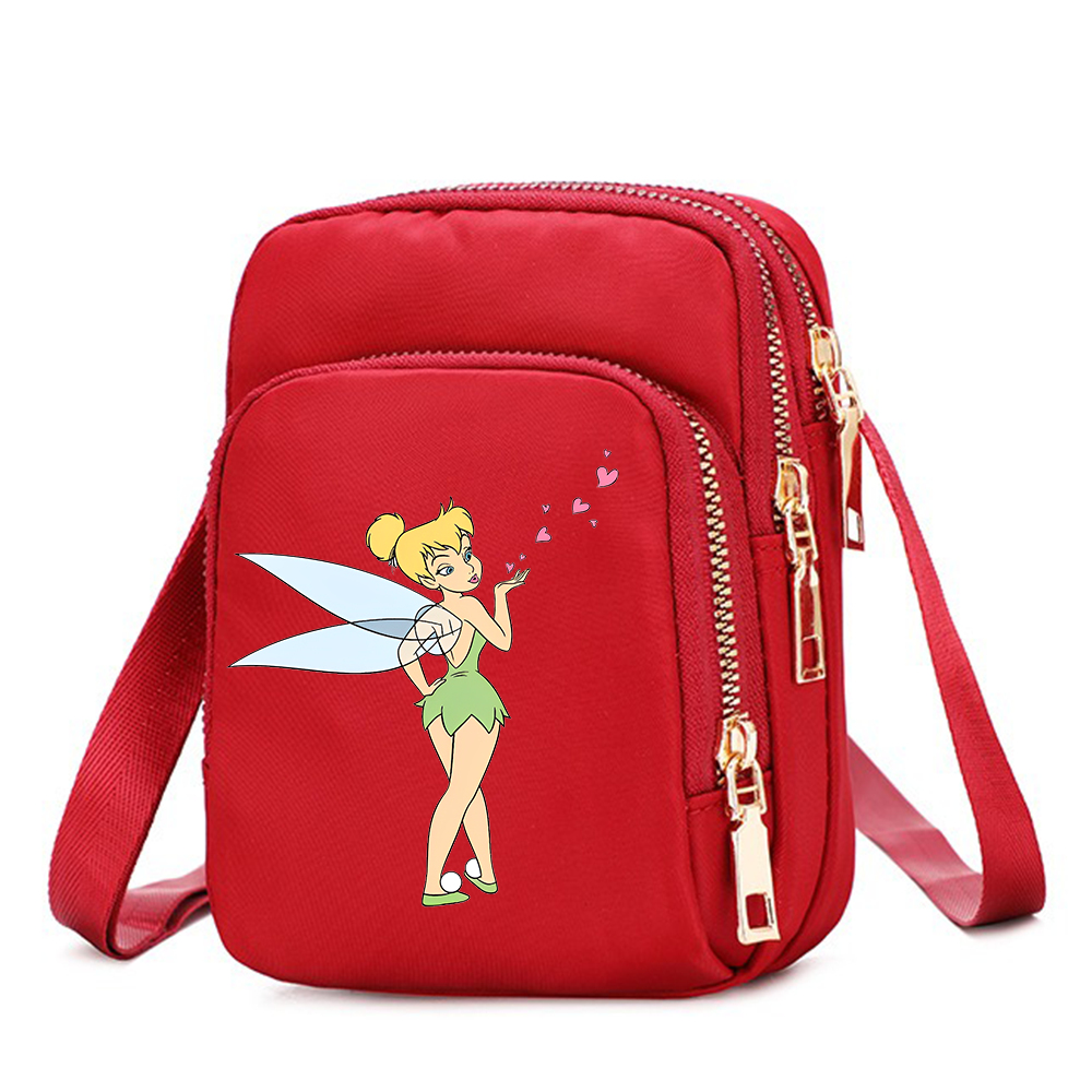Tinker Bell mobiele telefoon portemonnee crossbody tas voor schoudertassen grote draagtas dames onderarmhandtassen vrouwelijk meisje