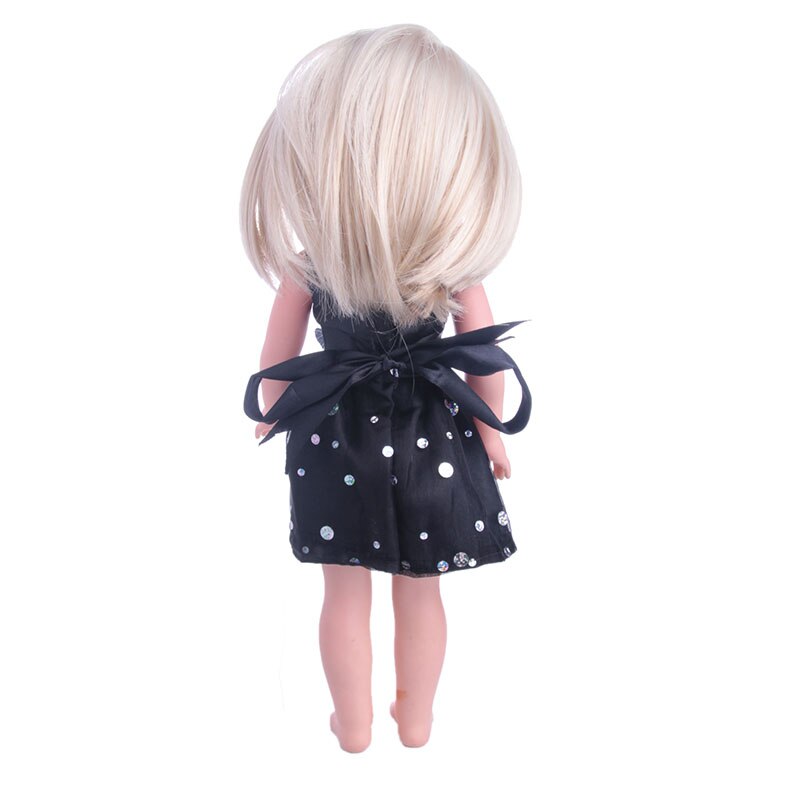 Luckdoll billig smuk 14 stilarter dukketøj kjole vælg til 14.5 tommer wellie wishers dukke og 14 tommer dukke og 1/6 dukke