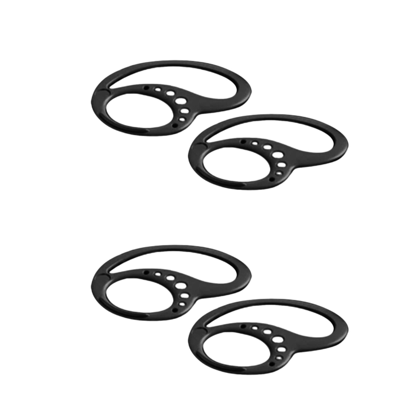 Comfortable Earhooks Compatible All Earbuds Hook-shaped Sports Earphone Holder: Black