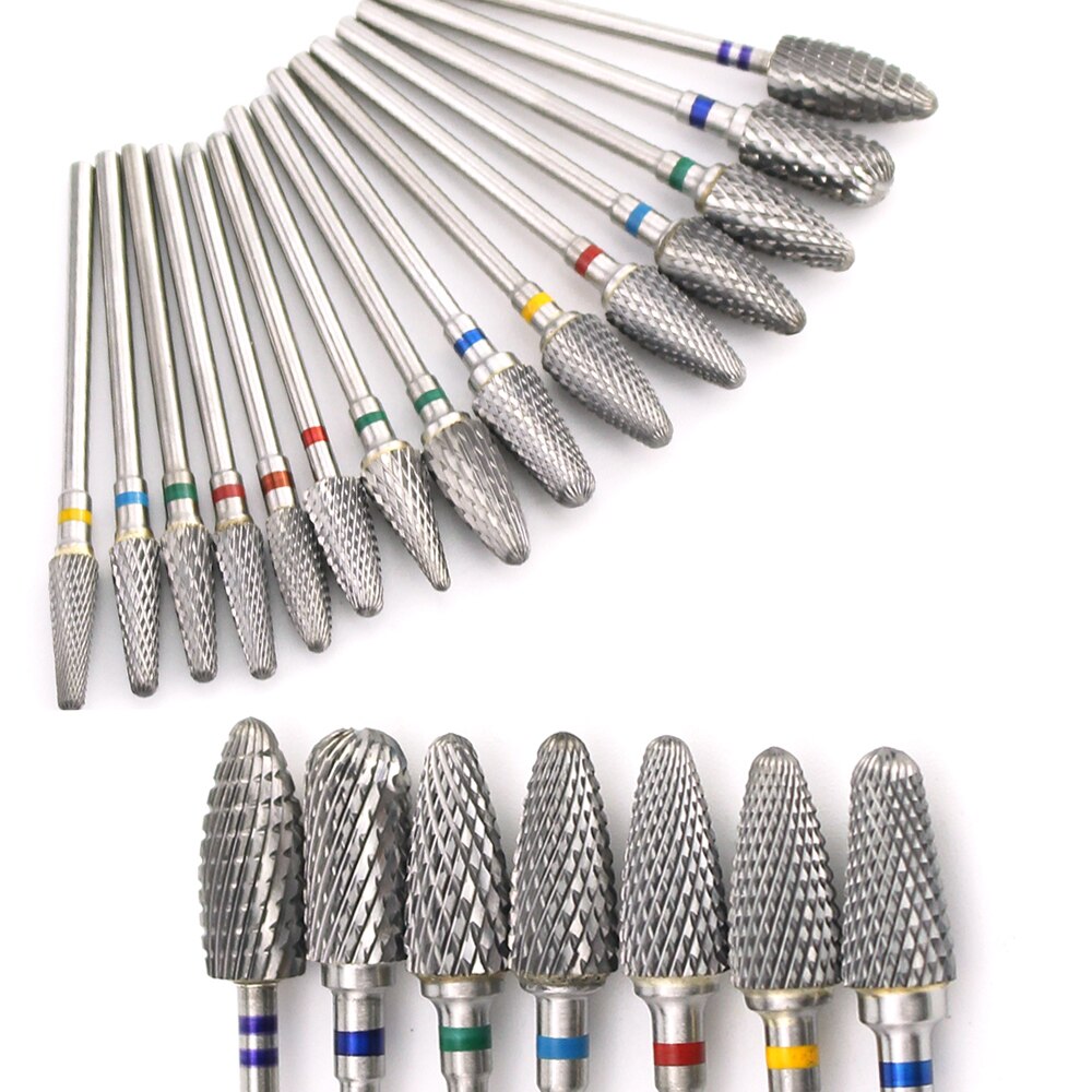 1pcs Carbide Milling Cutters Tungsten Burr Nail Drill Bit Electric Rotary Manicure Machine Files Nail Art Tool Accessories