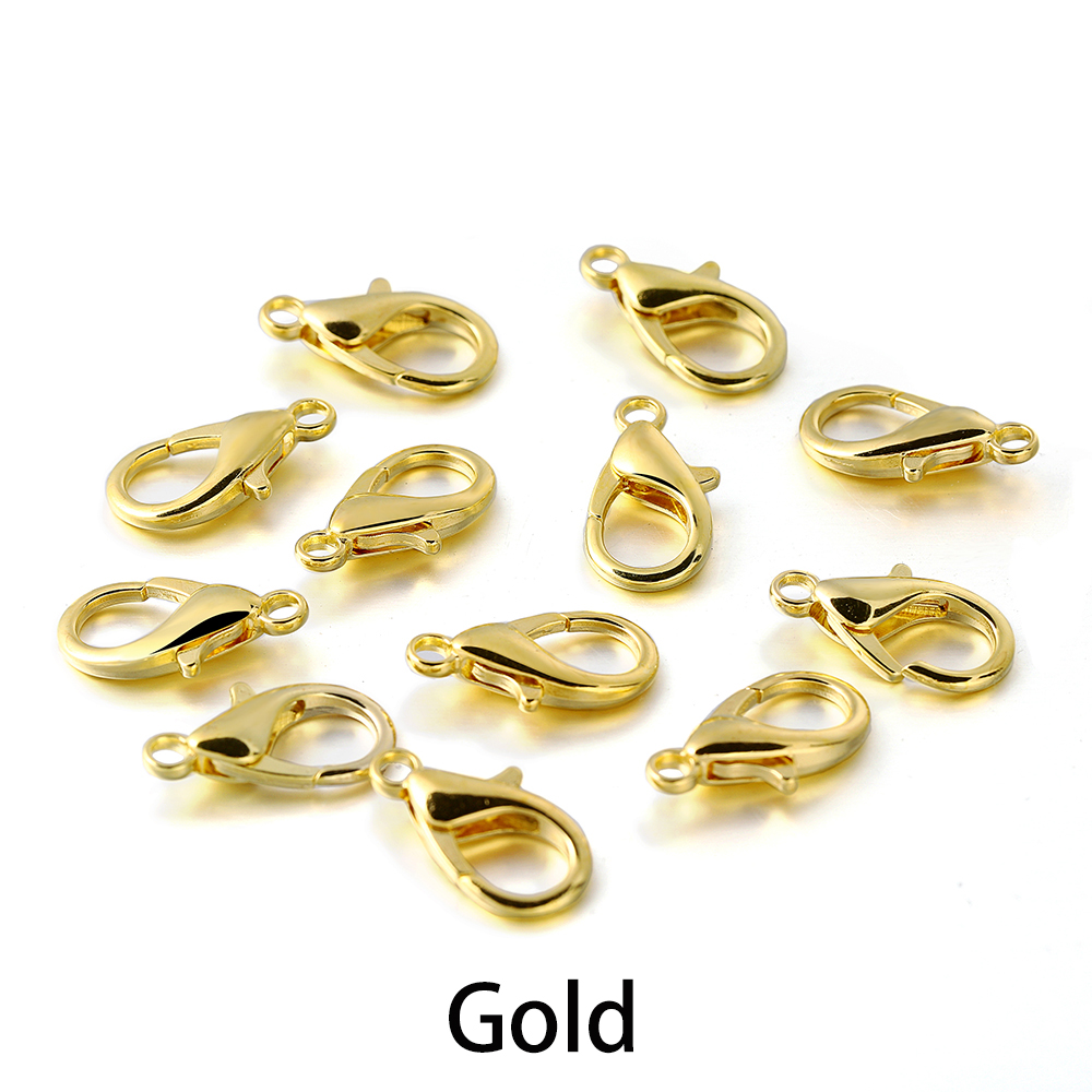 100 teile/los Metall Karabiner für Armbänder Halsketten Haken Kette Verschluss Zubehör für DIY Schmuck Machen Erkenntnisse: 10mm / verrotten