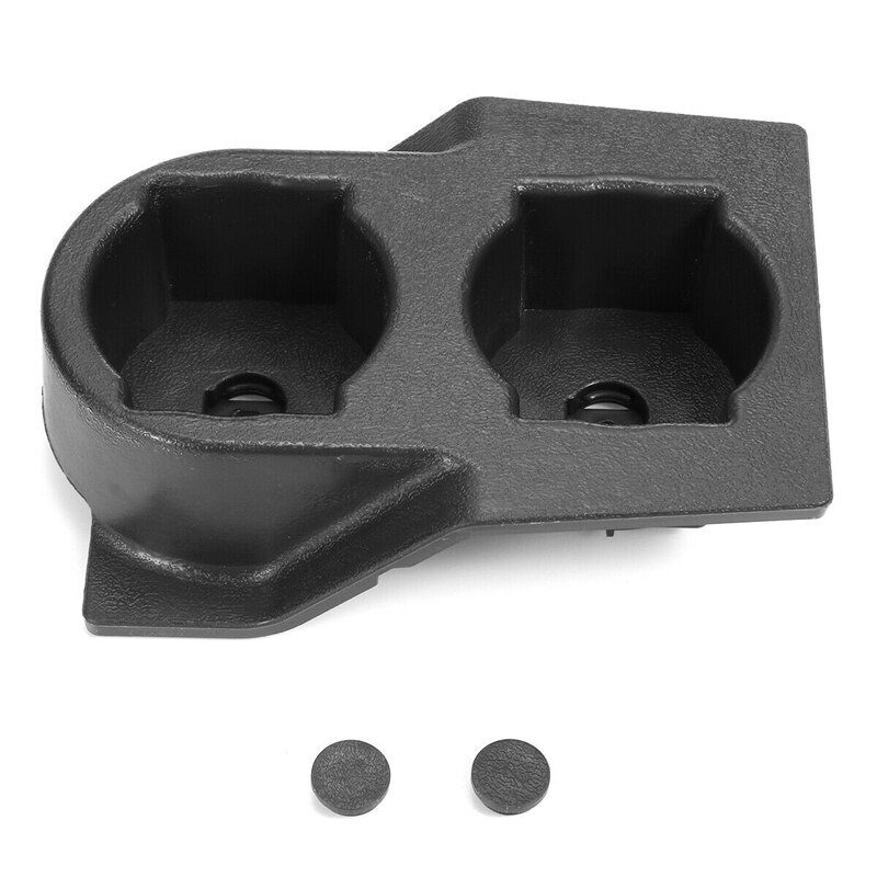 Car Front Center Console Dual Water Cup Holder Insert Black for Nissan GQ Patrol Y60 1988-1997 4WD 4X4