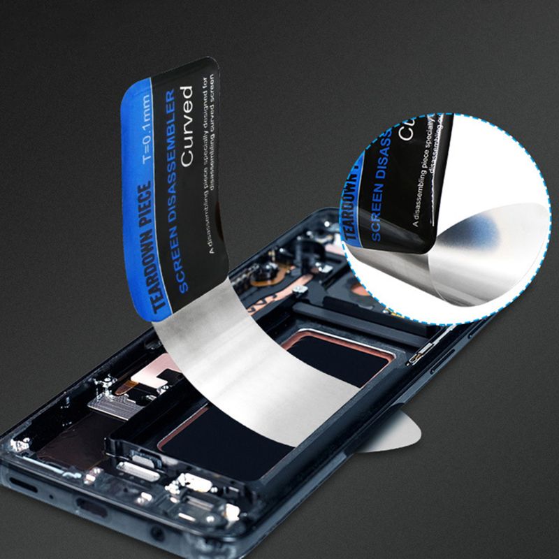 Mobiltelefon buet lcd-skærm spudger åbning lirke kort værktøjer ultra tynd fleksibel mobiltelefon adskille stål metal spudger f