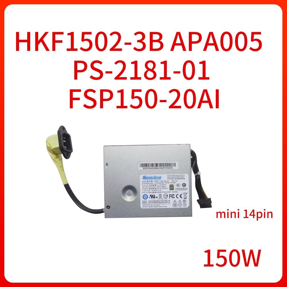 Power Supply 03T9022 54Y8892 150W HKF1502-3B APA005 FSP150-20SI PS-2181-01 for Lenovo S510 S560 S590 S710 S720 S770 Mini 14pin