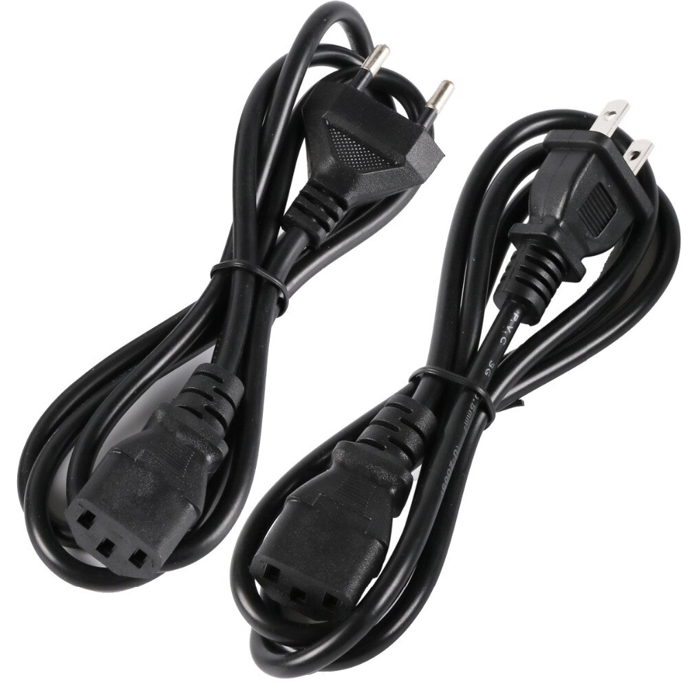 Eu En Us Plug Ac Power Supply Adapter Cord Kabel Lood 3-Prong Voor Laptop Charger Power Cords Ln