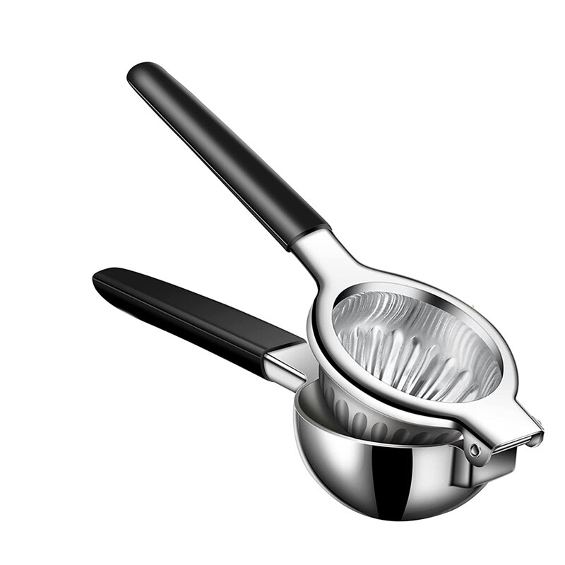 Lemon Squeezer, Stainless Steel Manual Lime Squeezer, Fruit Citrus Juicer Press with Non-Slip Grip Hand Juicer: Default Title