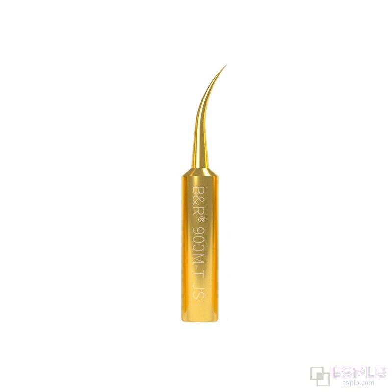 0.1mm High-speed Copper Soldering Iron Tip Precision Flying Wire High Temperature Resistant Non-magnetic Solder Iron Tip: Curved tip