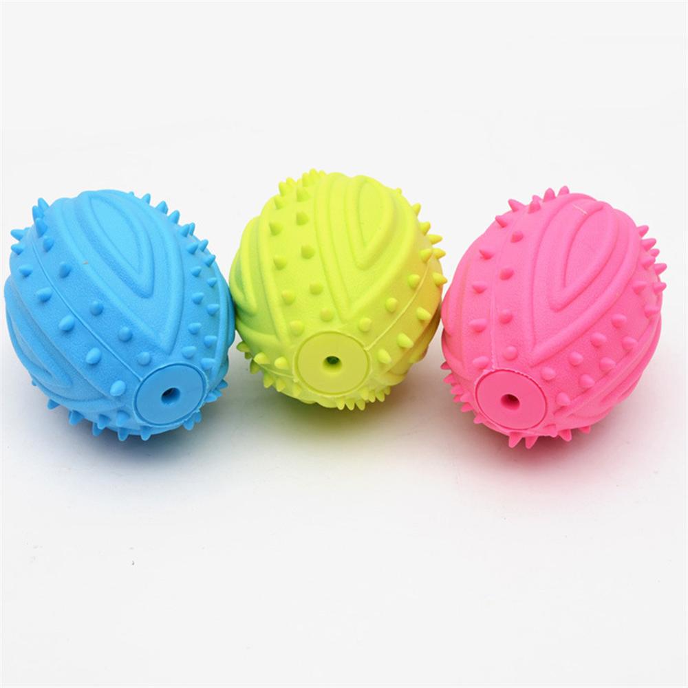Pet Supply 3D Baseball Shape Rubber Round Ball Toy Interactive Funny Training Dog Molar Teeth Chew Toys