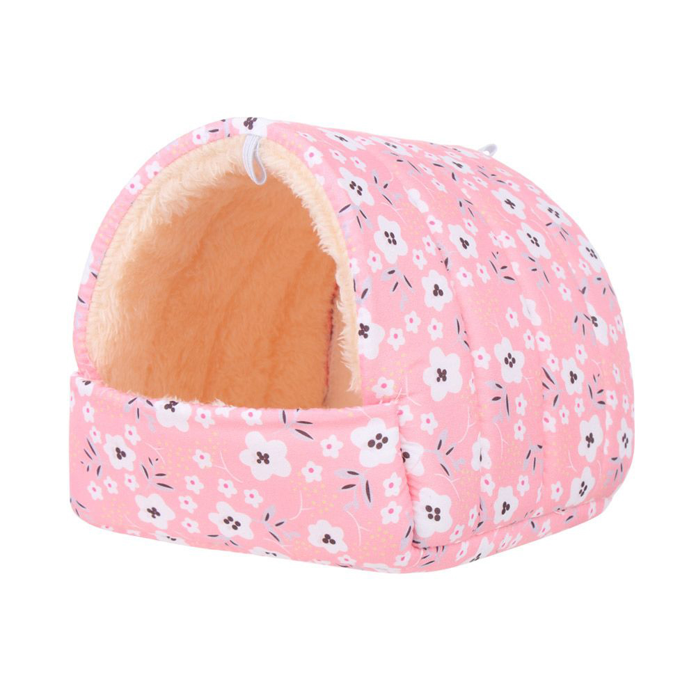 Casa de hámster suave de invierno, Mini Animal, conejo, ardilla, hamaca, nido, conejillo de indias, rata, ratones, cama para dormir cálida, suministros para mascotas: L / Gris claro