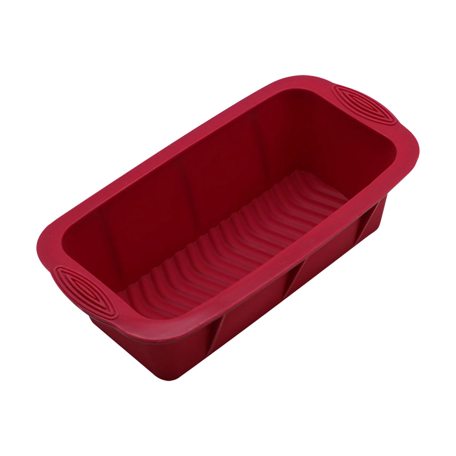 Grande retângulo de silicone não vara pão bolo bolo molde bakeware cozimento pan forno não-vara molde de cozimento n50: F