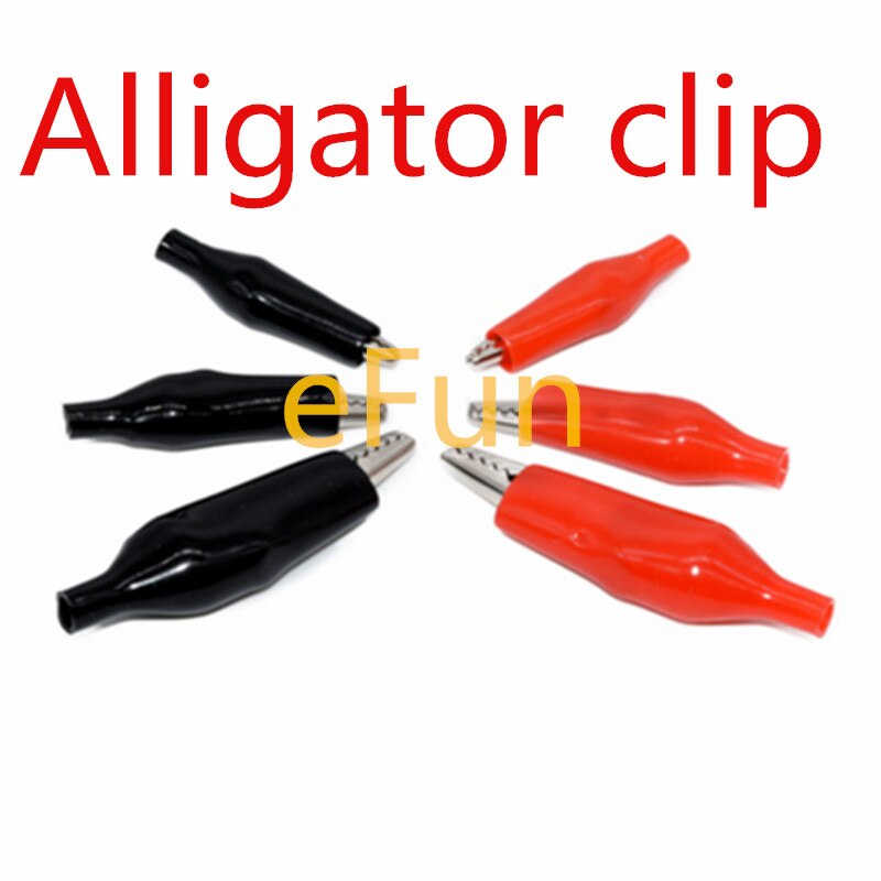 28MM 35MM 45MM Metal Alligator Clip Black Red Plastic Meter Test Mini Alligator Test Clips