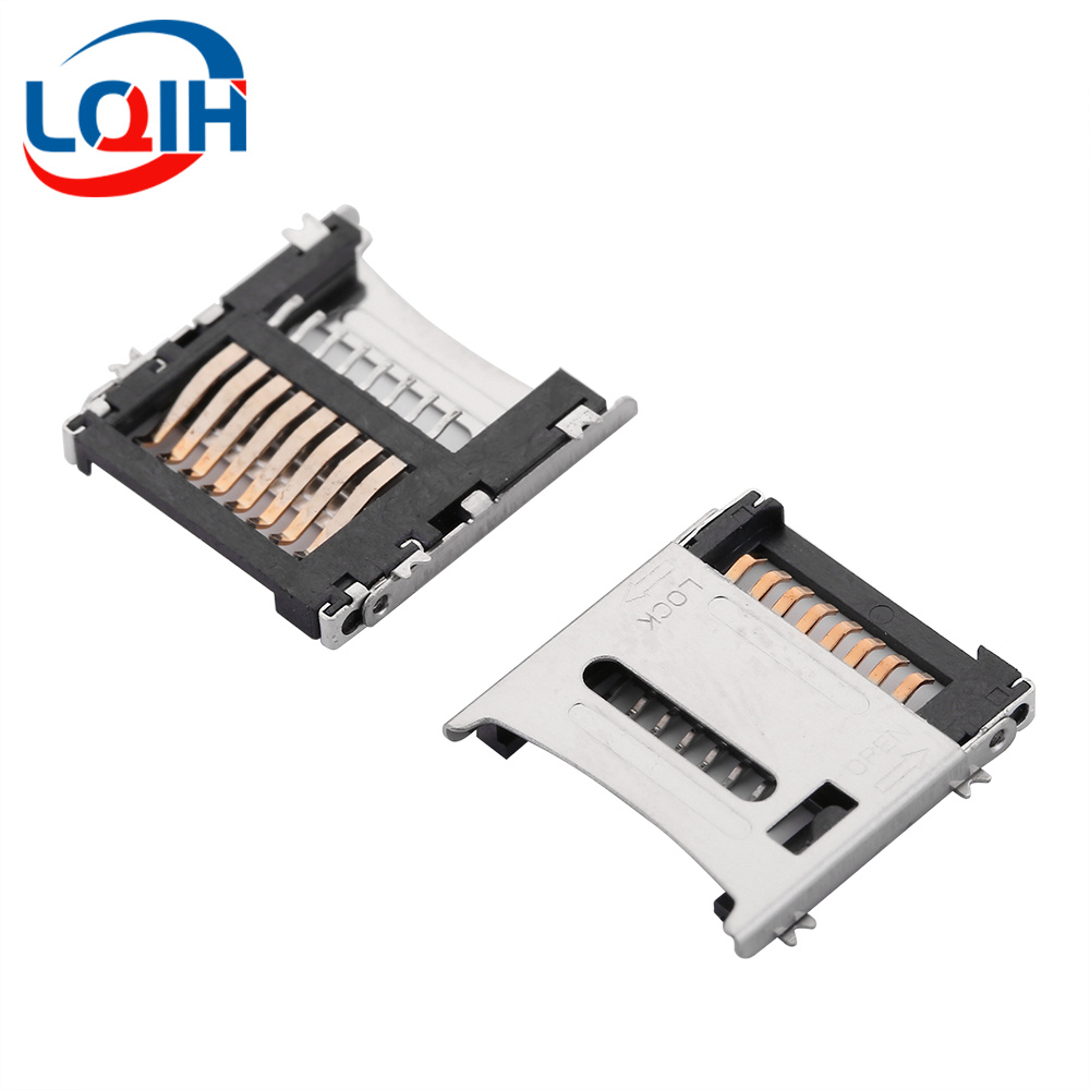 Suporte para cartão SD/MINI/TF/SIM/NANO/MICRO Slot para cartão Módulo de memória Corpo longo Corpo curto com conector autoelástico: Azul