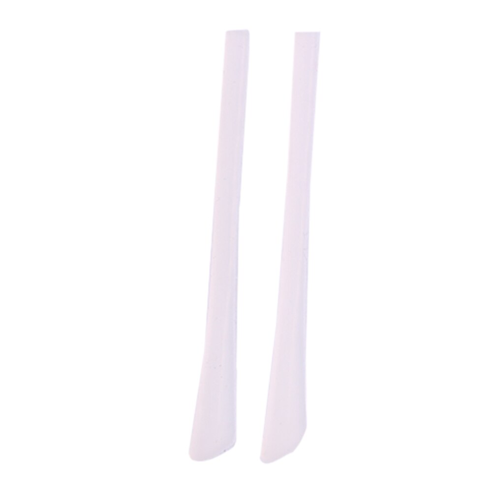 Universele bril antislip hoes zonnebril vierkante siliconen grip bril sport tempel tip vervangende accessoires: Wit