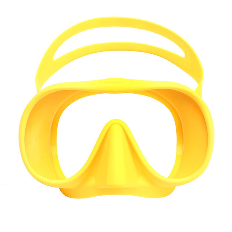 Frameless Scuba Diving Mask - Anti-Fog Tempered Glass Lens - Liquid Silicone Skirt & Strap