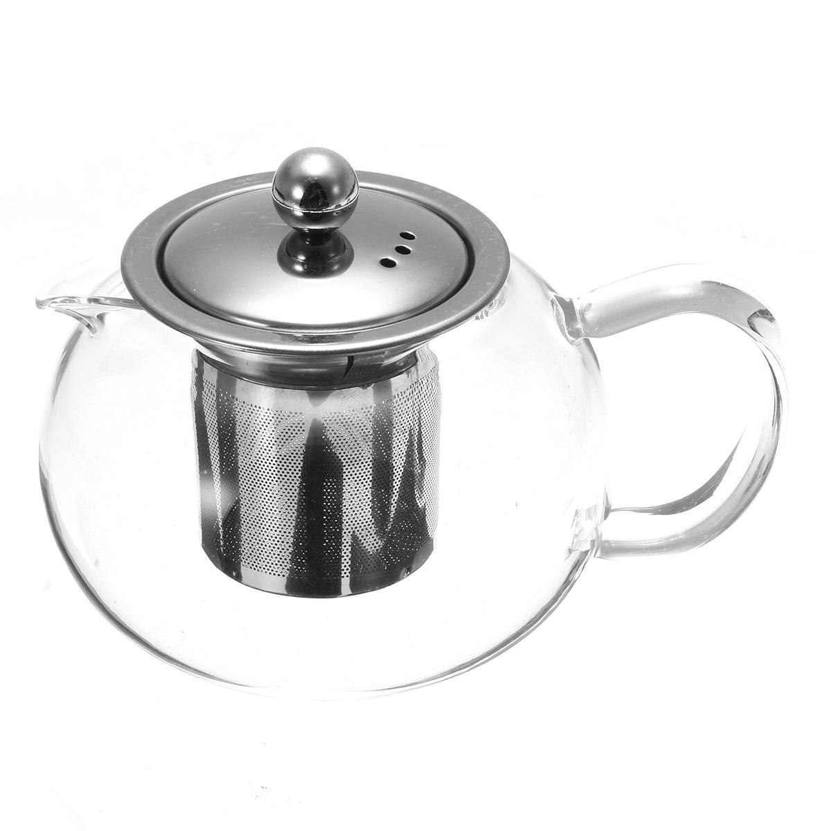 Glass-Teapot-Set-Loose-Leaf-Tea-Pot-Good-Kettles-Clear-Cup-with-Strainer-Infuser-and-Lid Glass Stainless Steel