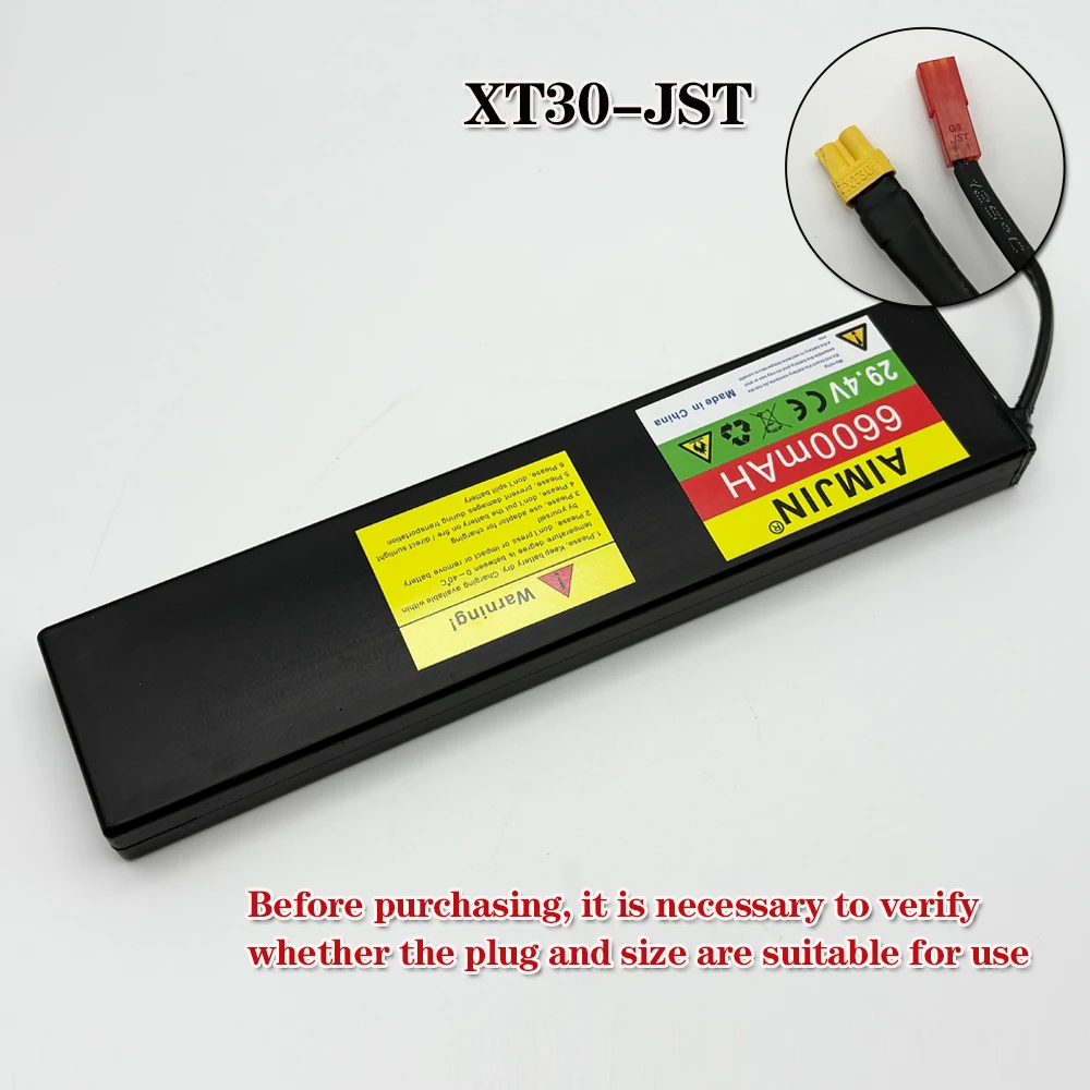 Batteria ricaricabile agli ioni di litio 7S2P 25,2 V 6000 mAh con BMS per scooter elettrico 29,4 V + caricabatterie