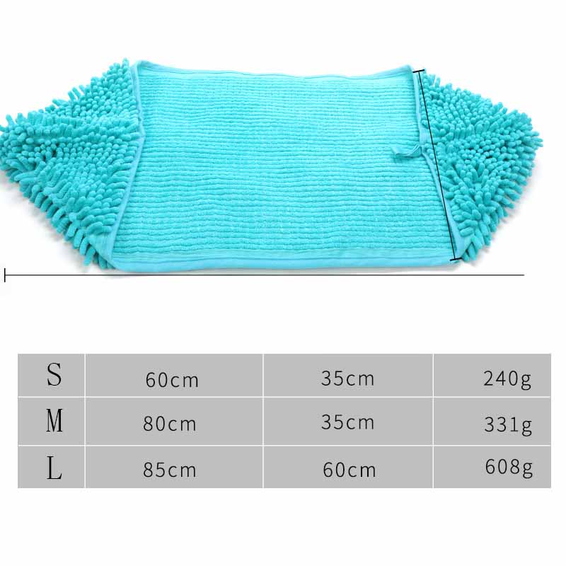 Aapet 1pc Fiber Pet Grooming Towel Rapid Water Absorption Blanket For Pet Shower Quick Drying Dog Cat Bathrobe Pet Cleaning Wipe