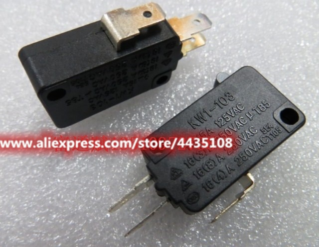 2pcs KW1-103 micro switch 15A 125V large micro switch limit microwave oven micro switch