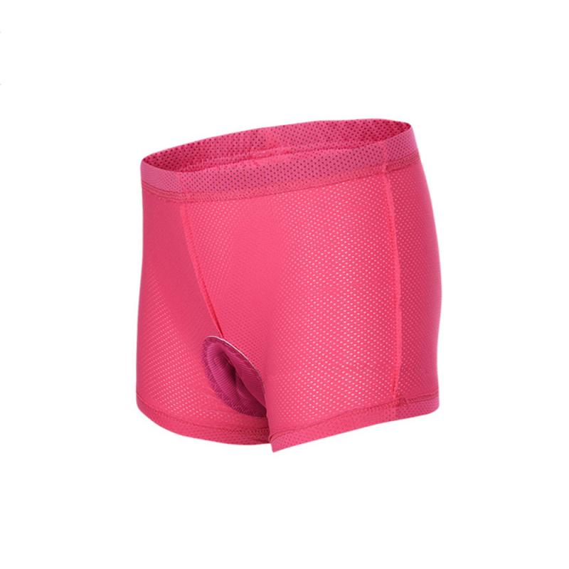 Women Cycling Shorts Cycling Underwear Pro 5D Gel Pad Shockproof Cycling Underpant Bicycle Shorts Bike Underwear: pink / M