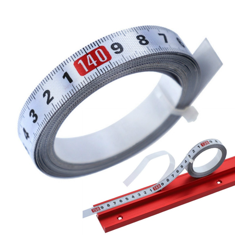 Tape Cutting Guide for Measuring Self-adhesive Metric Scale Stainless Steel Cut Tape Measure Wear-resistant Scale