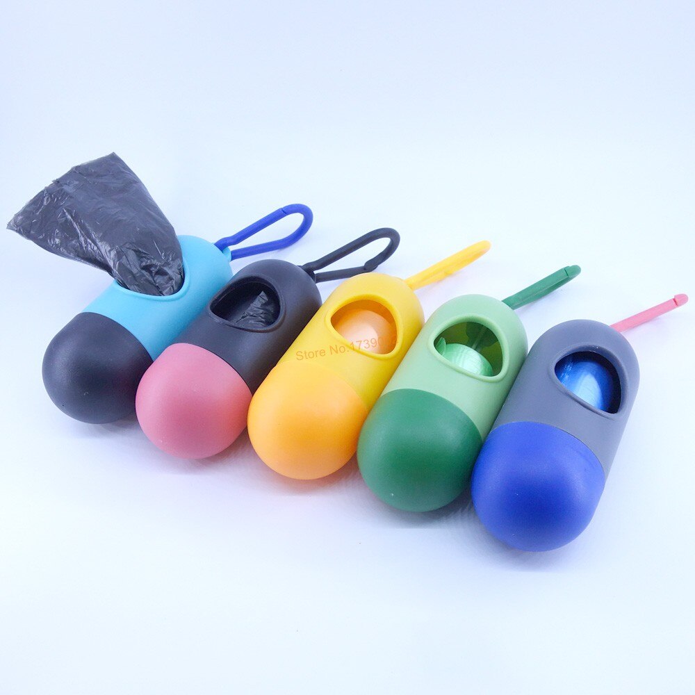 Portable Plastic Dispenser Box for Baby Diaper Waste Bag Removable Baby Strollers Organizer Storage Box with 5 Roll Garbage Bags