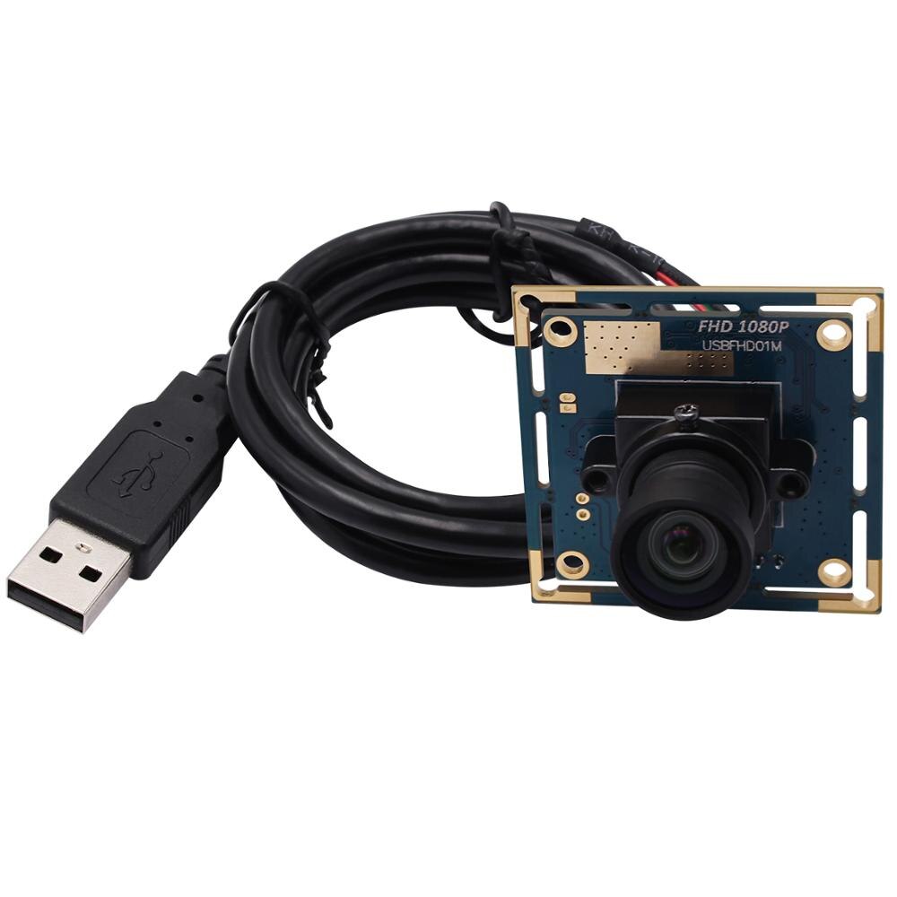 2MP 1080P USB Della Macchina Fotografica HD Pieno 1080P Nessuna distorsione Lente CMOS OV2710 Micro Mini USB Web Camera Modulo per la Macchina Industriale di Visione