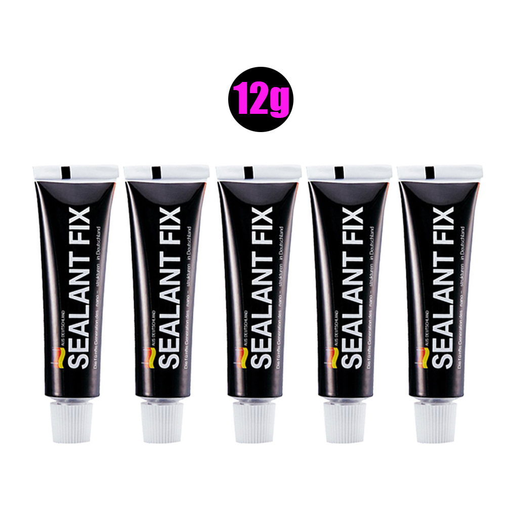 5pc forte bond super cola de metal adesivo vedação cola selante fix para vidro metal cristal ferramenta mão 6/12/18g: Preto