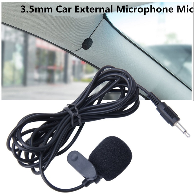 Mayitr 3.5 Mm Auto Clip Externe Microfoons 3.5 Clip Op Auto Gps Dvd-speler Microfoon Voor Bluetooth Stereo Gps Dvd MP5 Radio