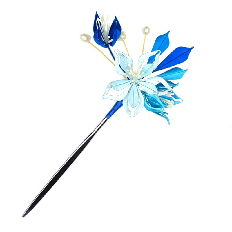 Handmade bun / traditional wrapped flower DIY kit Hair accessories with traditional clothing Silk embroidery thread