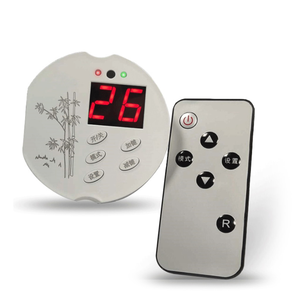 220V 2000W household Digital Temperature Controller Plug Socket Temp Adjustable Thermostat Switch with Remote Controller