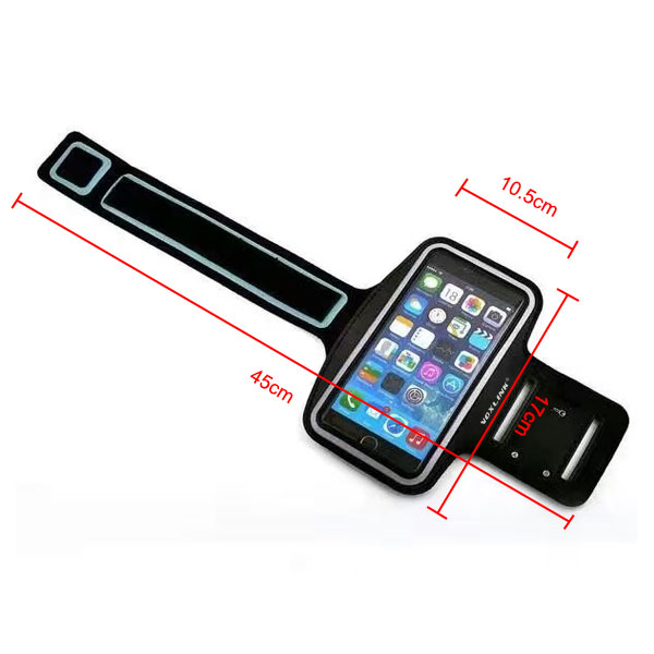 JAVY Universal Outdoor Sports Phone Holder Armband Case for Samsung Gym Running Phone Bag Arm Band Case for iPhone 11 xs max 6.5