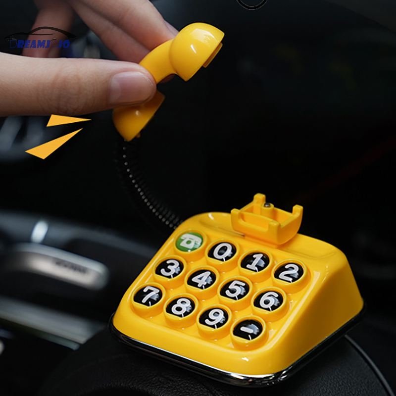 Número de teléfono para coche, aviso de estacionamiento temporal, nueva simulación Retro, teclado nostálgico, número de matrícula de coche