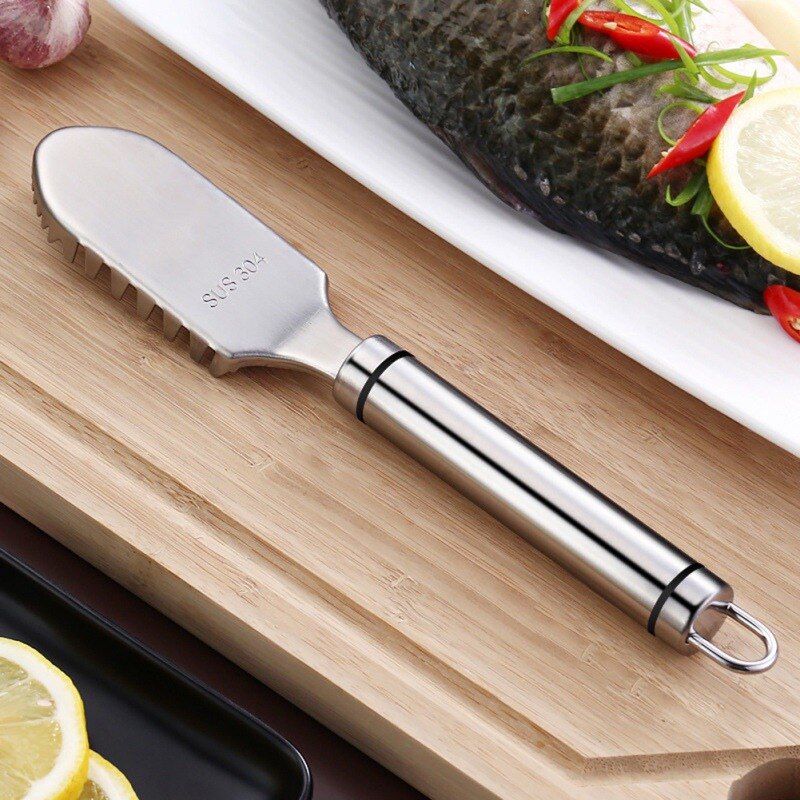 Stainless Steel Fish Scale Scraper Household Manual Fish Scraper Portable Kitchen Gadget
