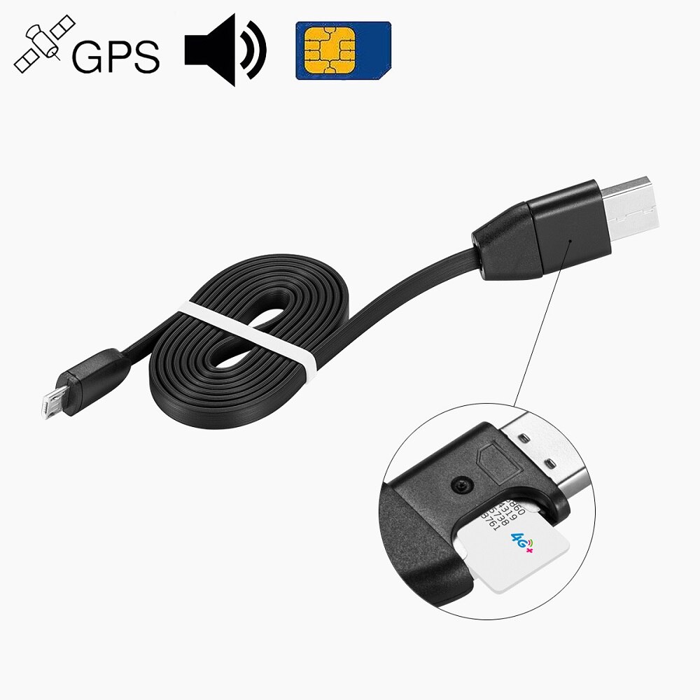 GPS Aktivität Tracker Fahrzeug Auto Lokalisierer Usb-kabel Ladegerät Hören Klang GSM GPRS Verfolgung Alarm Geräte für iPhone Android