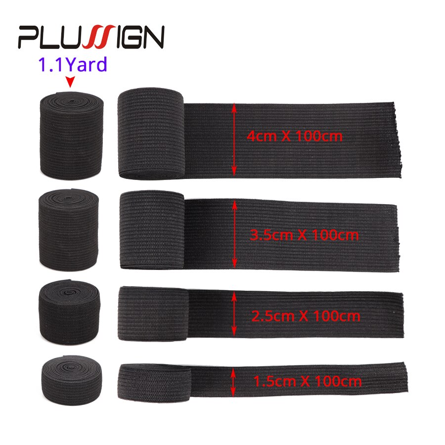 Banda elástica ancha para coser, accesorios de costura para ropa interior, Material de goma para hacer pelucas, banda de nailon