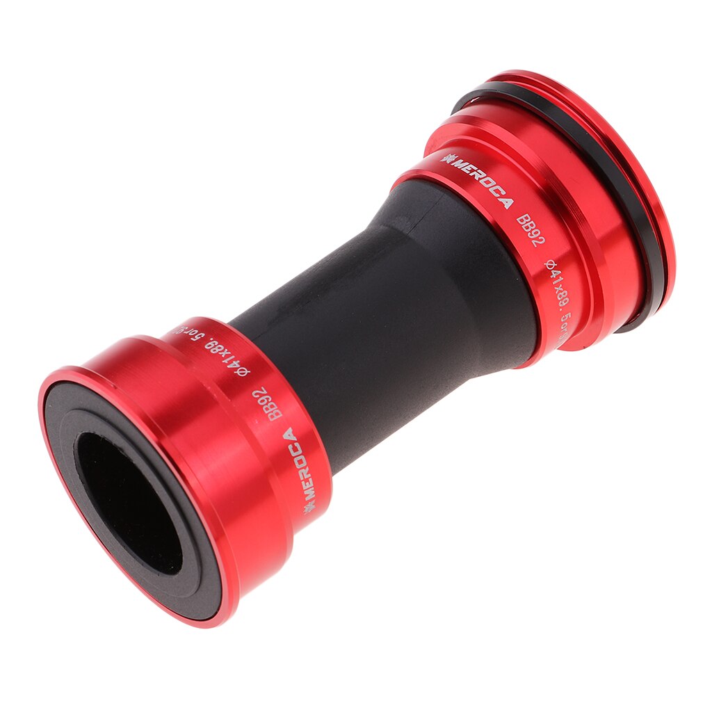 Press Fit BB92 Bottom Bracket with Steel Bearings for Road MTB Mountain Bicycle Bike: Red