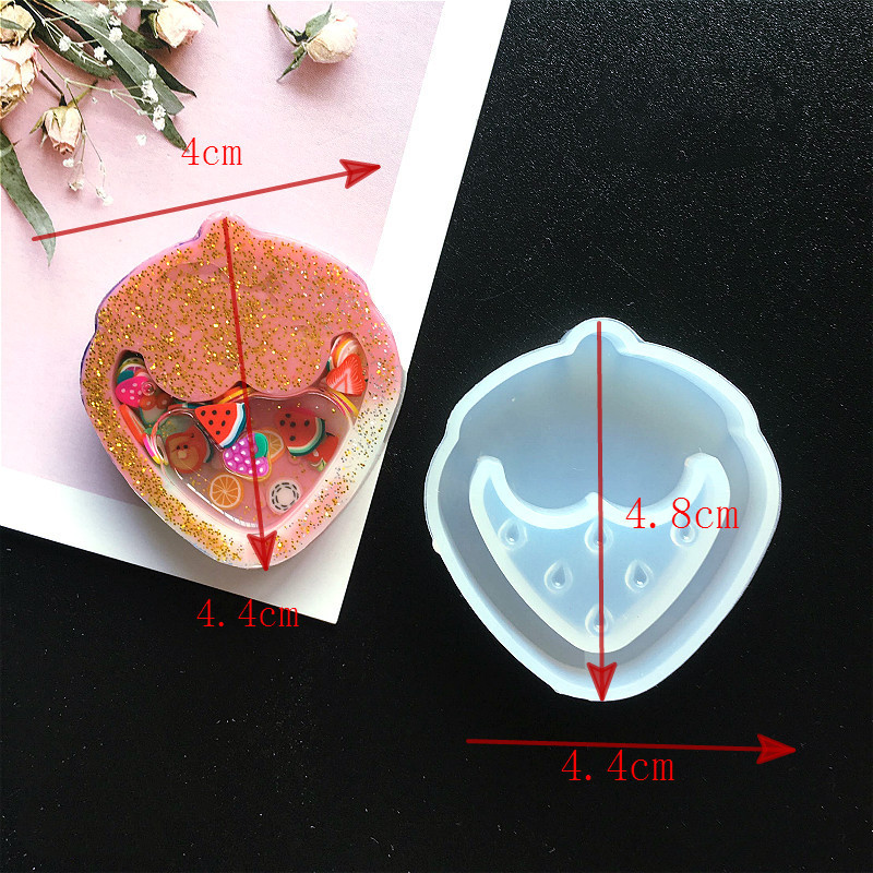 Diy Liefde Ster Drijfzand Kristal Epoxyhars Mal Uv Maan Kat Quicksand Sleutelhanger Siliconen Mal: 06