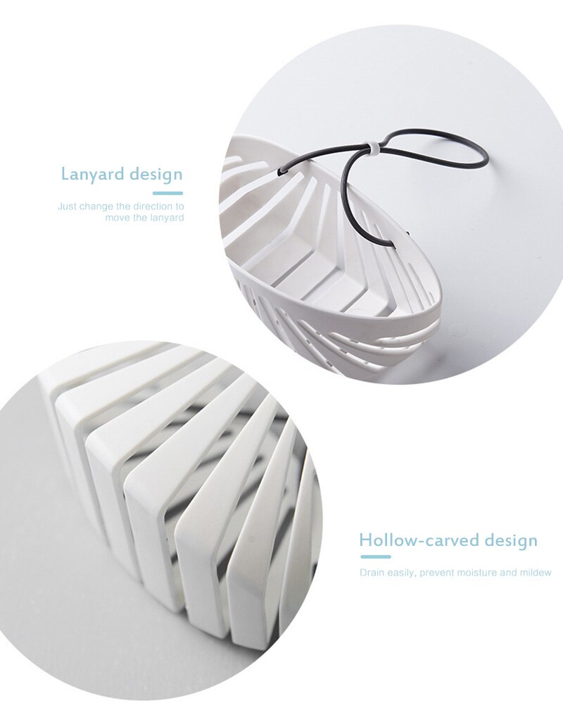 Suction Cup Perforated Hanging Kitchen Tool Drain Sponge Storage Hanging Basket Rack Organizer Dish Cloths Scrubbers Holder Rack