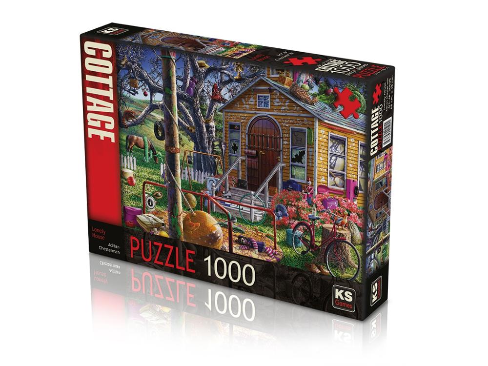 Puzzel 1000 stuks 68 x 48 cm beste mooie landschap - adrian chesterman - eenzaam huis