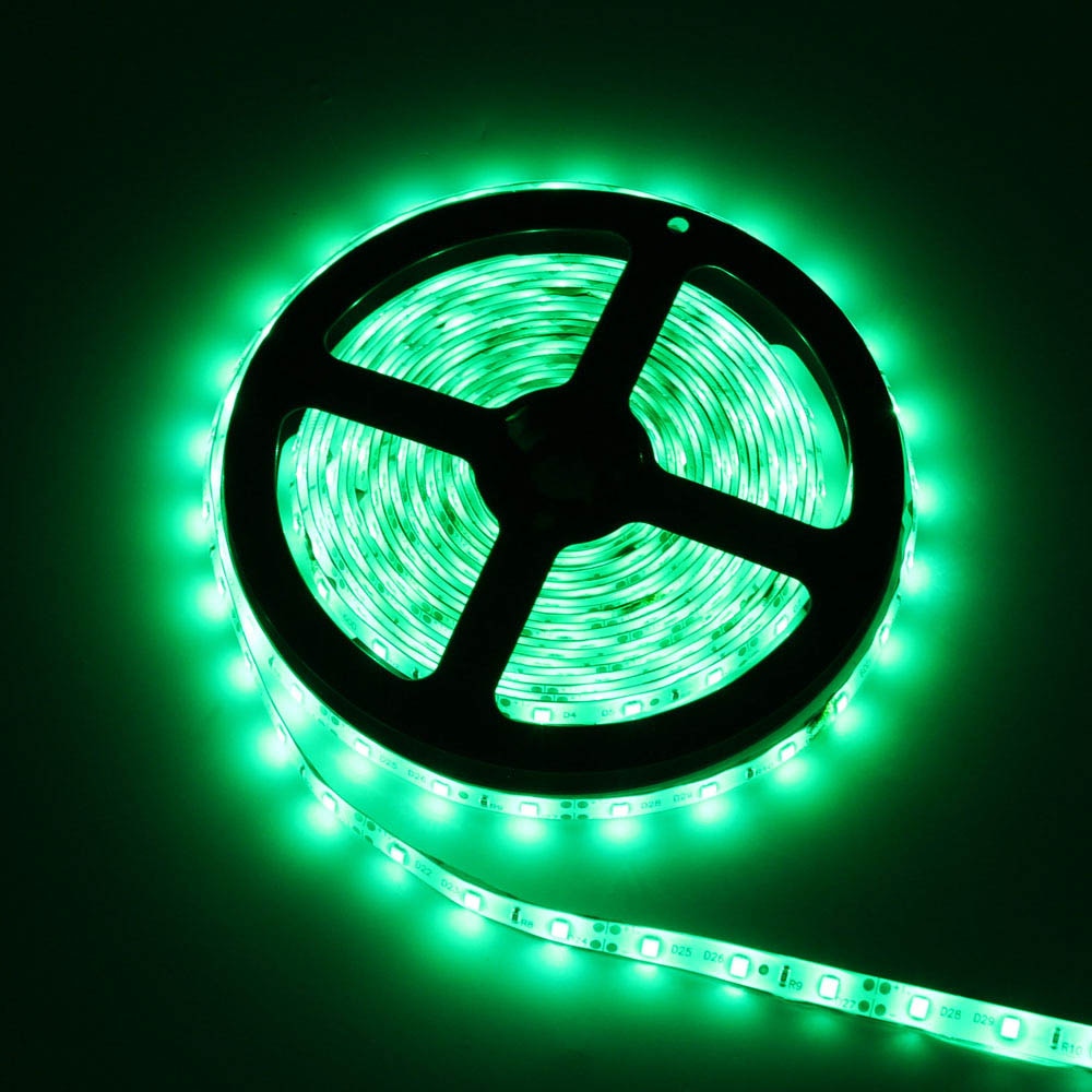 High Bright SMD LED Strip Waterproof 5M 300LED DC 12V LED Light Strips Flexible Tape RGB /Warm/White/Blue/Red/Green/Pink: Green / Waterproof IP65