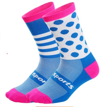 Calcetines deportivos de compresión para niños de 3 a 6 años, Media larga, para ciclismo, deportes de bicicleta al aire libre, para todas las estaciones: Blue