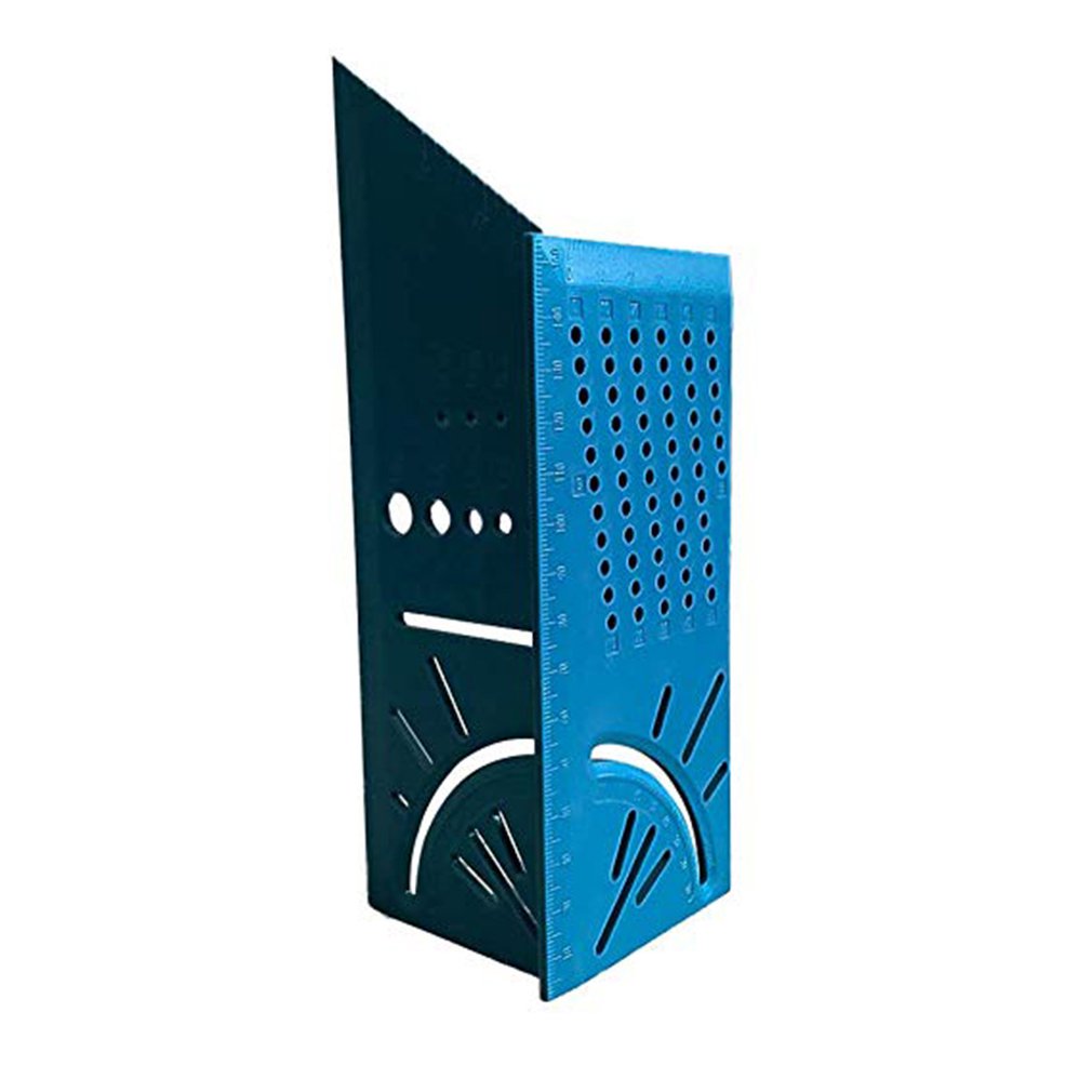 Woodworking 3D Mitre Angle Measuring Square Size Measure Tool With Gauge & Ruler Tools: Green