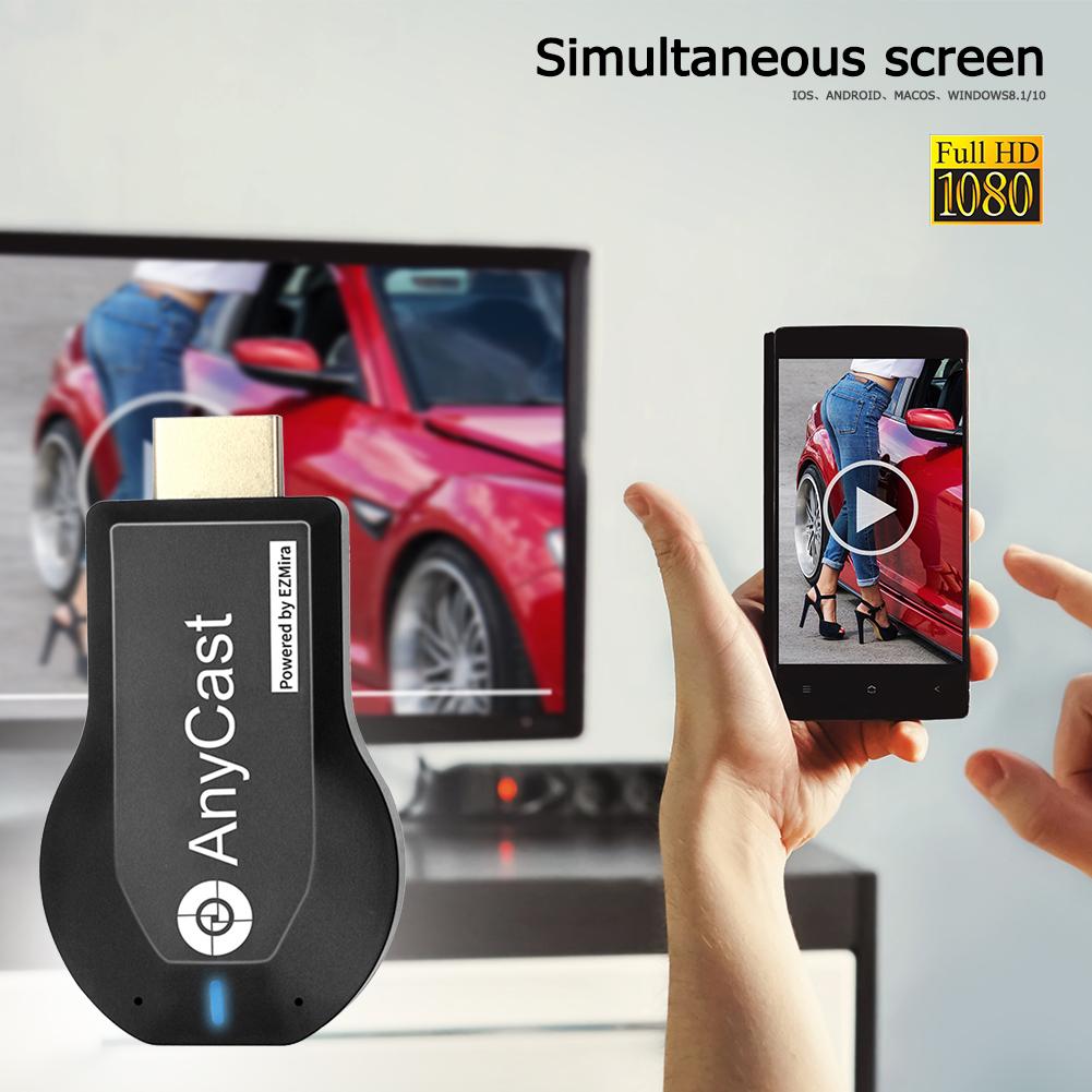 Anycast M2 Plus récepteur d'affichage de bâton de télévision compatible HDMI récepteur de Dongle d'affichage d'écran de miroir de WiFi pour iOS Android Mirascreen