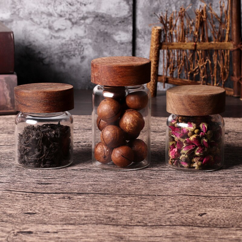 Honingglas van glas met dipper, honingglas - honingglazen pot met houten deksel - 500 ml honingpotten glas honingpot voor het bewaren van honing thuis