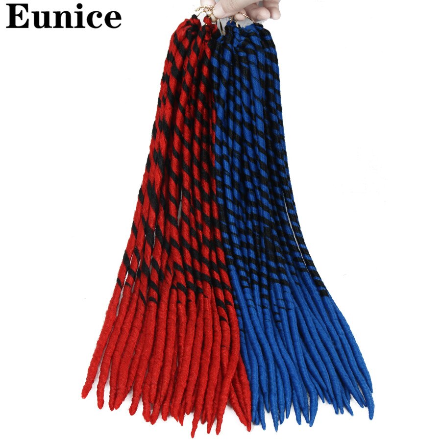 Faux Locks Crochet Braids Hair Synthetic Hair Extensions Braiding Hair Crochet Braids Hair Mixed Color High Temperature Fiber