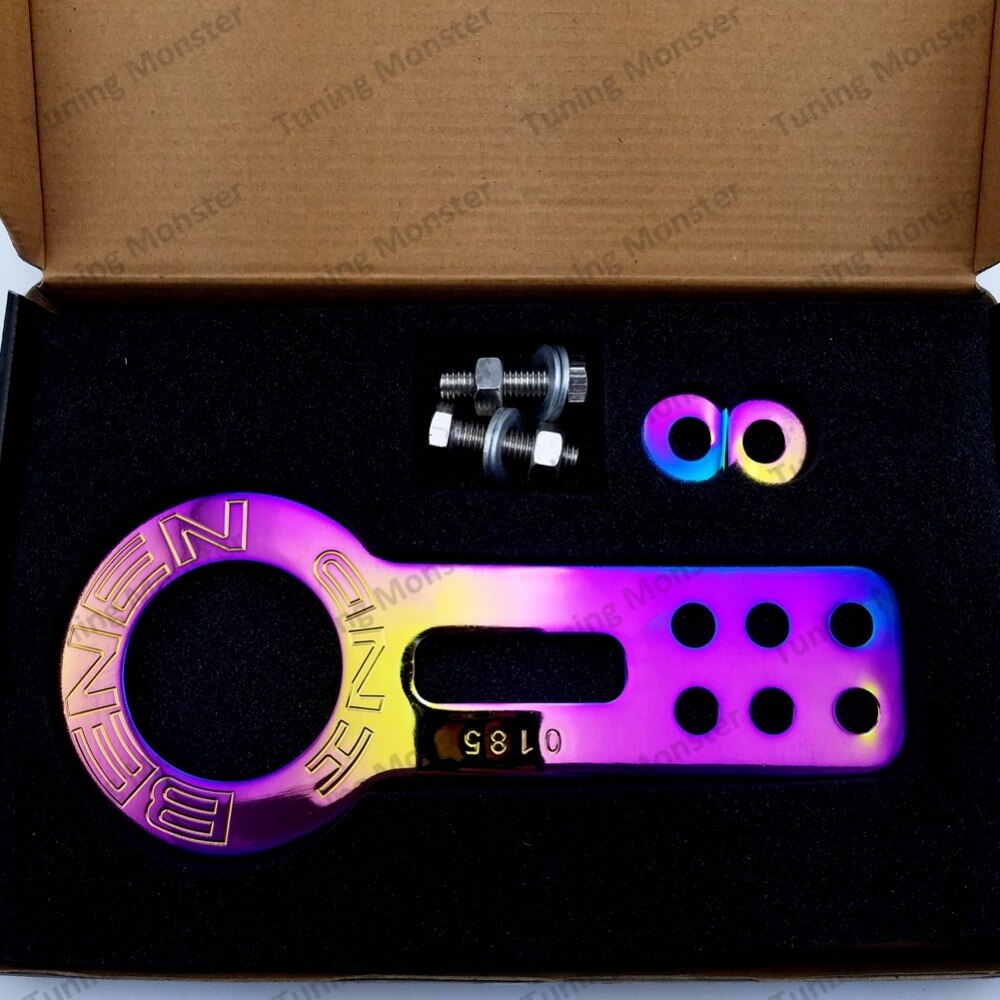 Tuning Monster Anodized Universal Front Tow Hook Billet Aluminum Towing Kit For Honda Civic EK EG