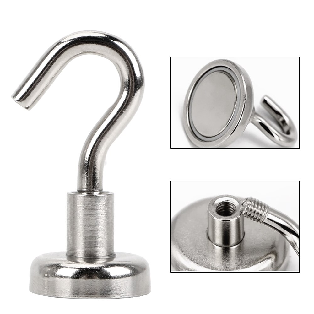 NICEYARD 5 pcs Wall Storage Hooks Surfaces Not Scratch Organization Magnetic Hooks Super Suction For Home Kitchen Refrigerator