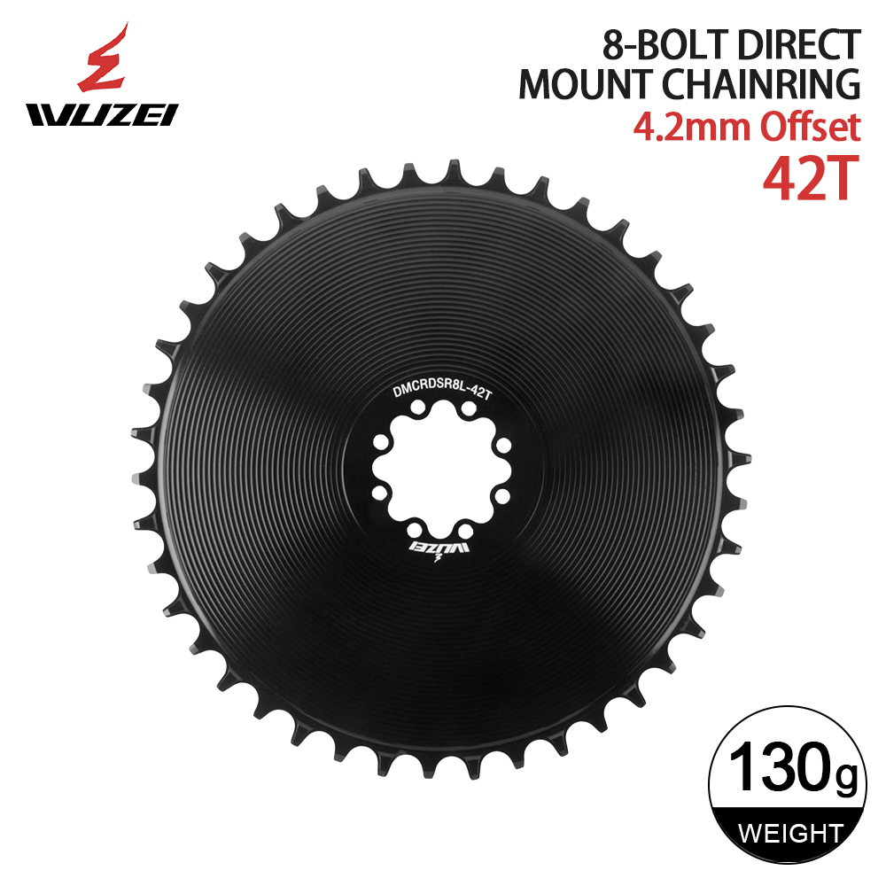 WUZEI-plato cerrado de 8 pernos, 4,2mm, 40-58T, para SRAM FORCE AXS, manivela de 12V, piñón de montaje directo ancho y estrecho, 8/9/10/11/12S: YELLOW