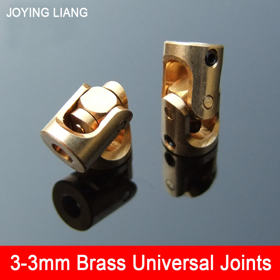 Messing universal joint 3-3 mm mikro kobber cardan joint universal kobling
